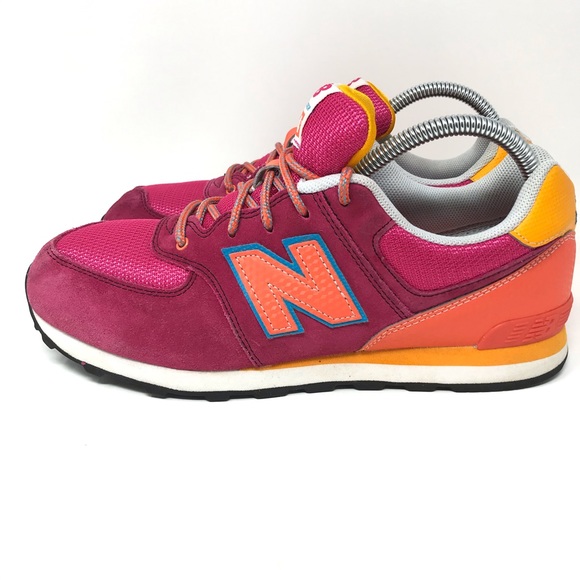 New Balance 574 Carnival Size 7 Orange 